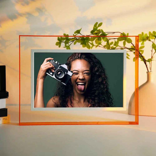 Pinpin 2.0 Orange Acrylic Digital Frame