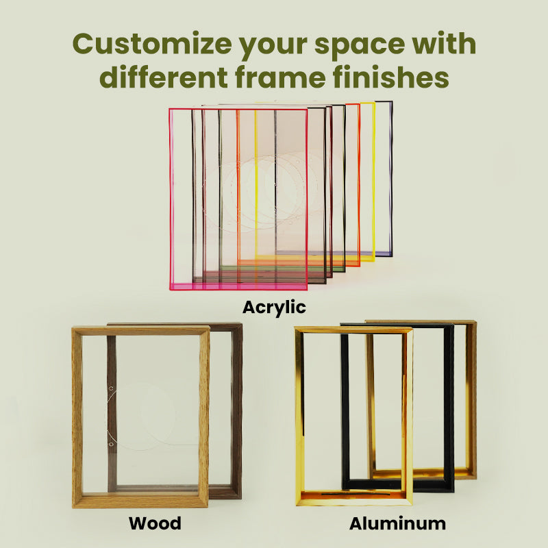 Pinpin 2.0 Aluminum Digital Photo Frame-Wood Grain Style