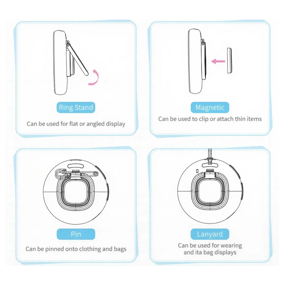 Smart Bluetooth Electronic Badge | DIY GIF Album & Video Player | ACG Convention Essential