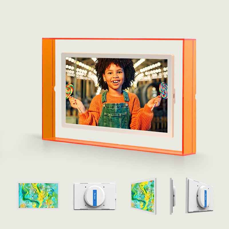 Pinpin 2.0 Orange Acrylic Digital Frame