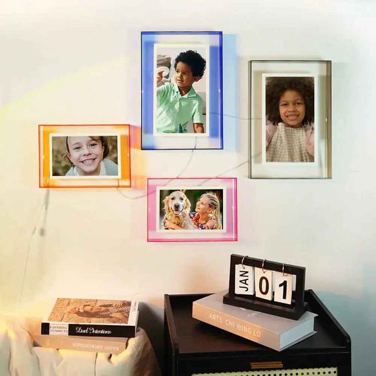 Pinpin Digital Photo & Video Frame – Magnetic Multi-Screen Wall Display with Free Serial Adapter
