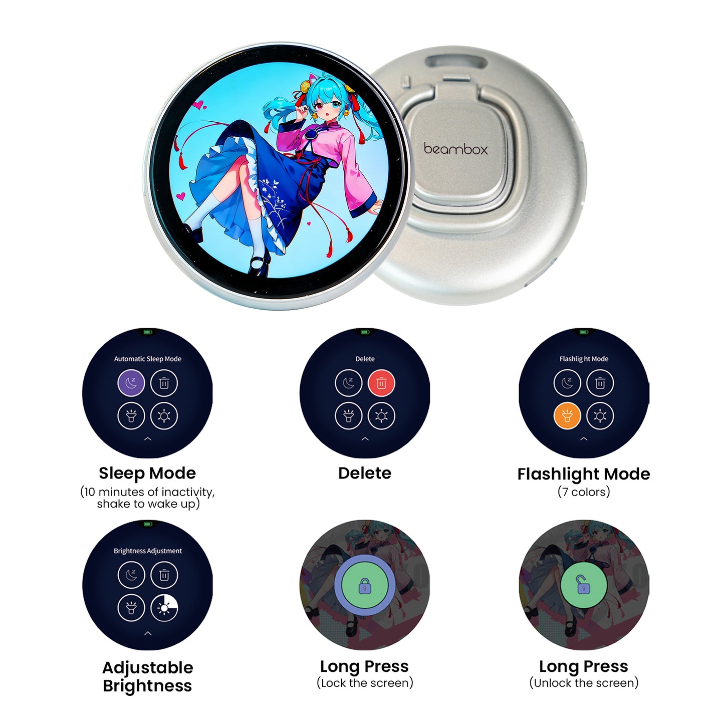 Smart Bluetooth Electronic Badge | DIY GIF Album & Video Player | ACG Convention Essential