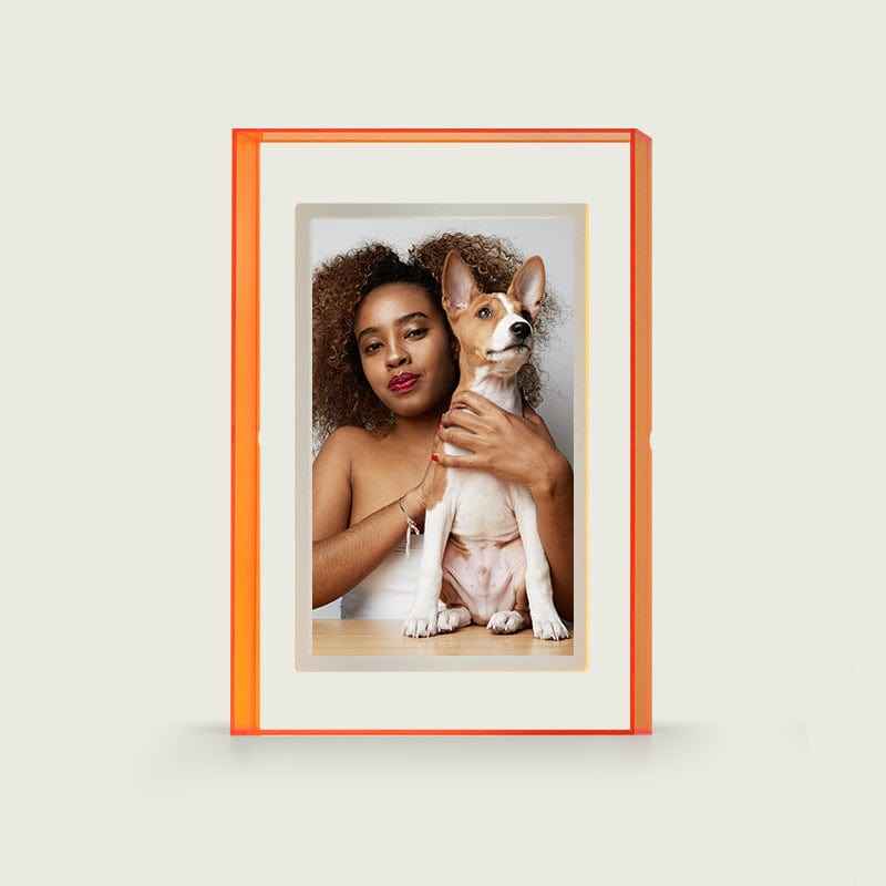 Pinpin 2.0 Orange Acrylic Digital Frame