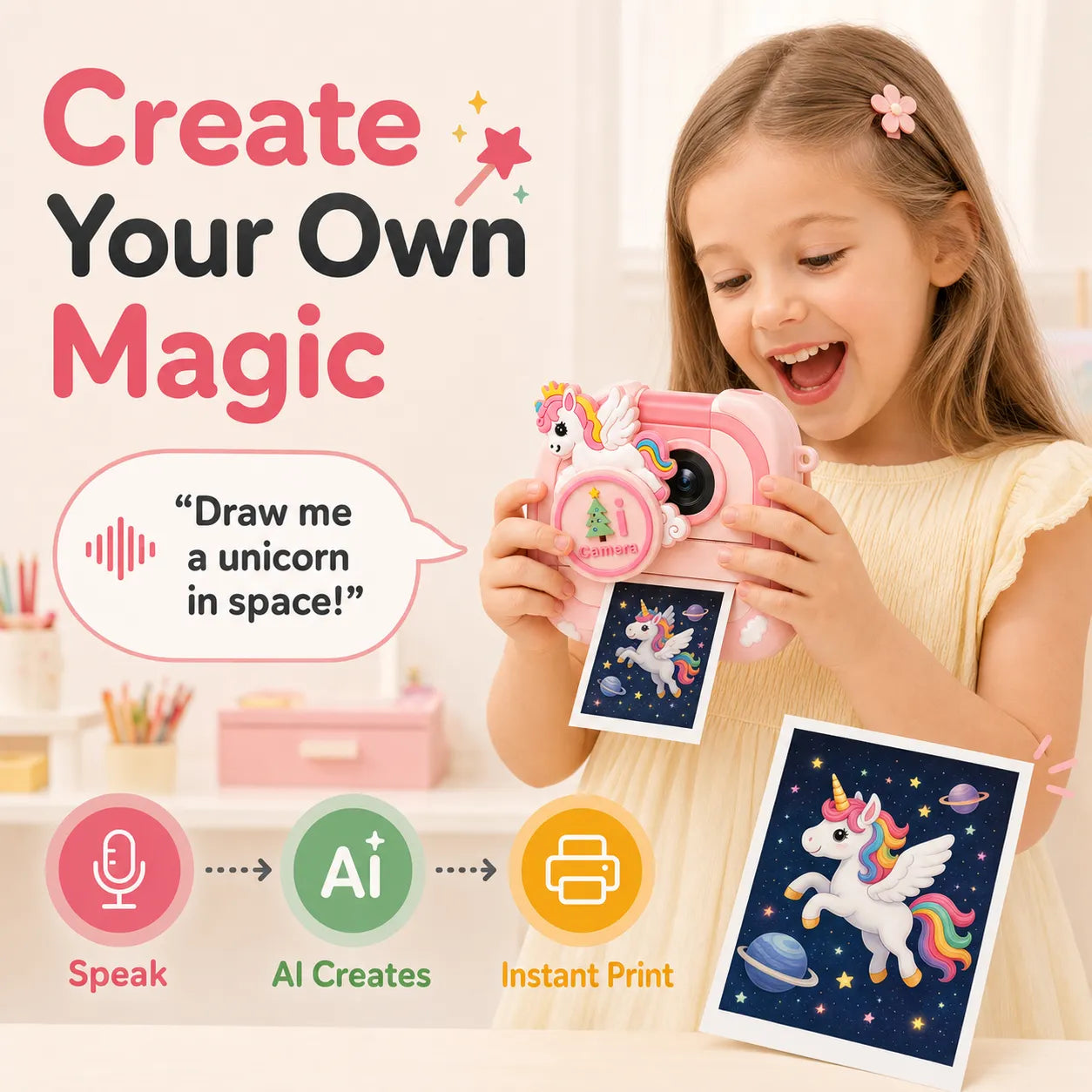 Pintura Instant Print Camera for Kids