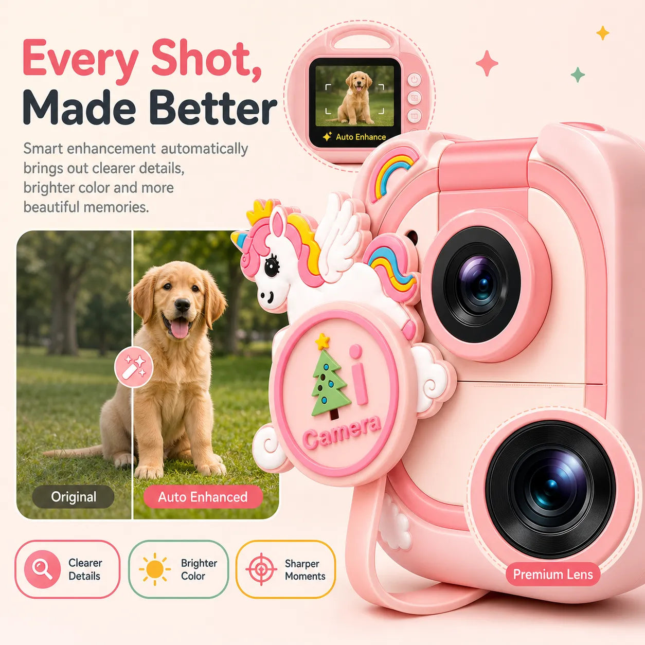 Pintura Instant Print Camera for Kids