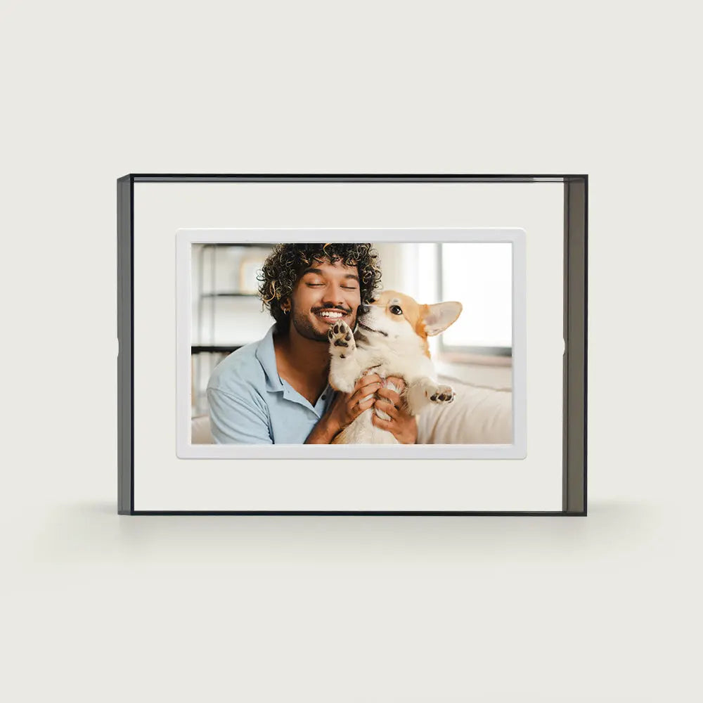 Modern Gray Acrylic  Pinpin Frame WiFi Connected Photo Screen PinturaLife