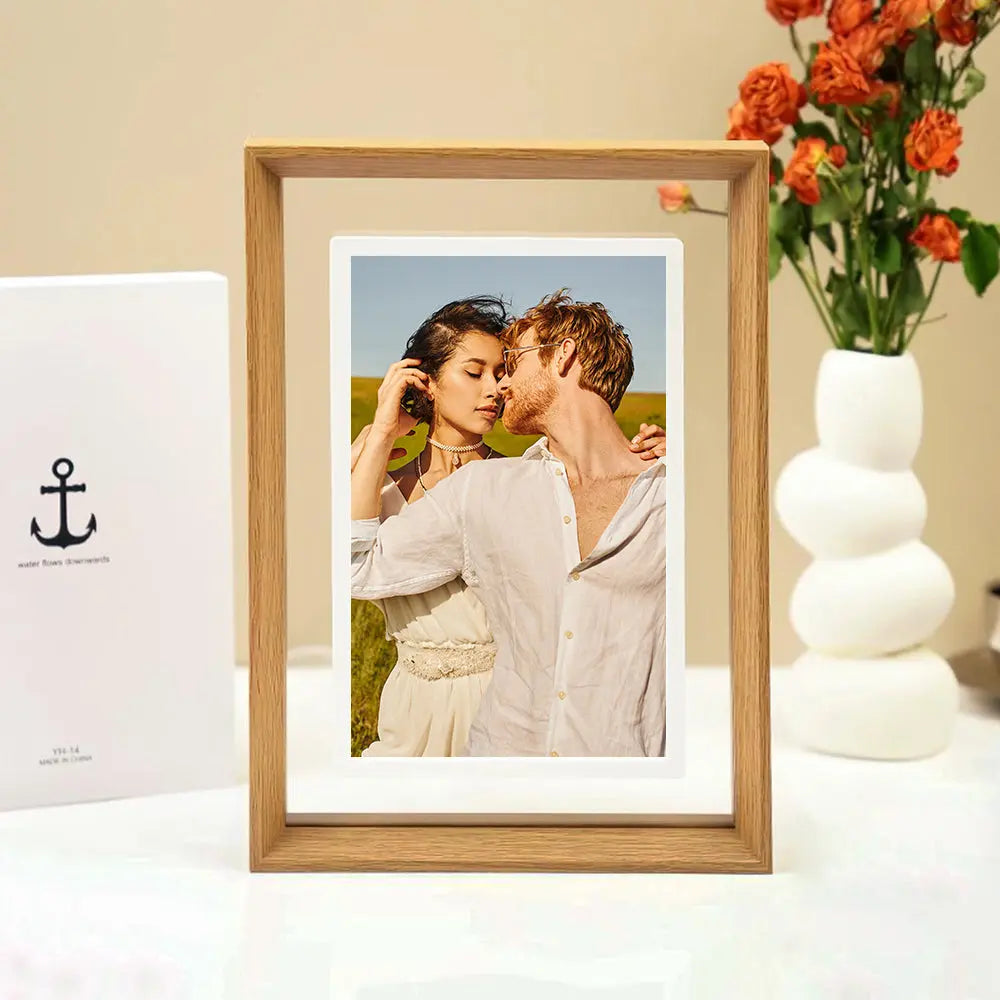 Pinpin Dual-Size Digital Frame - Wood+ WiFi Photo Sharing PinturaLife