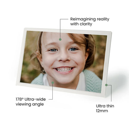 Pinpin Acrylic WiFi Digital Frame | 2K IPS & No Monthly Fees