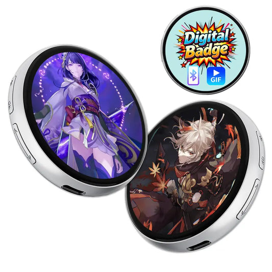 Smart Bluetooth Electronic Badge | DIY GIF Album & Video Player | ACG Convention Essential