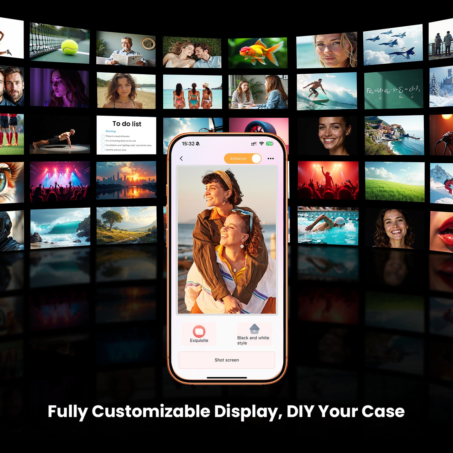 Smart E-Ink Phone Case - DIY Infinite Customization, NFC-Powered & Battery-Free