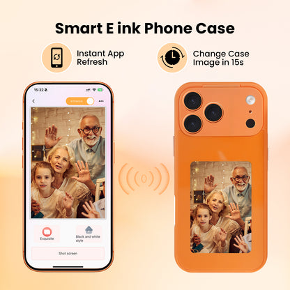 Smart E-Ink Phone Case - DIY Infinite Customization, NFC-Powered & Battery-Free