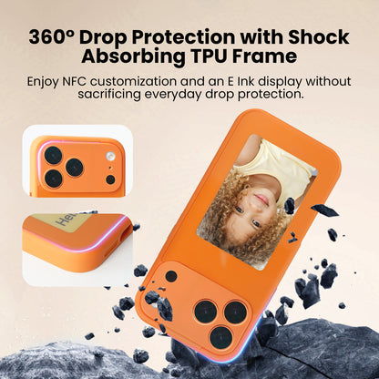 Smart E-Ink Phone Case - DIY Infinite Customization, NFC-Powered & Battery-Free