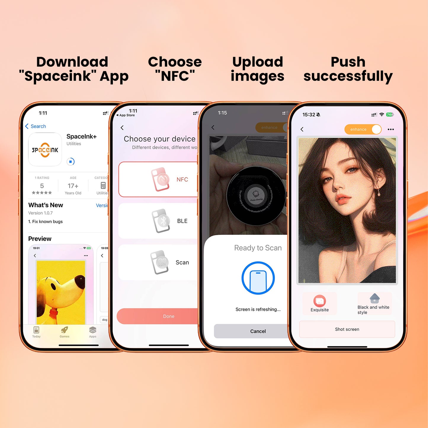 Smart E-Ink Phone Case - DIY Infinite Customization, NFC-Powered & Battery-Free
