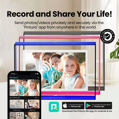 Pinpin Acrylic WiFi Digital Frame | 2K IPS & No Monthly Fees