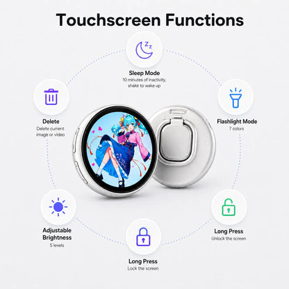 Smart Digital Badge & Wearable GIF Player — For Ita Bags, Cosplay & Events