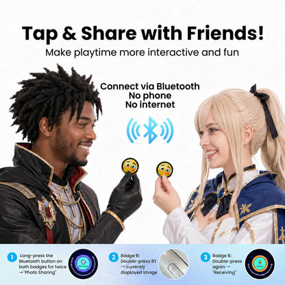 Smart Digital Badge & Wearable GIF Player — For Ita Bags, Cosplay & Events