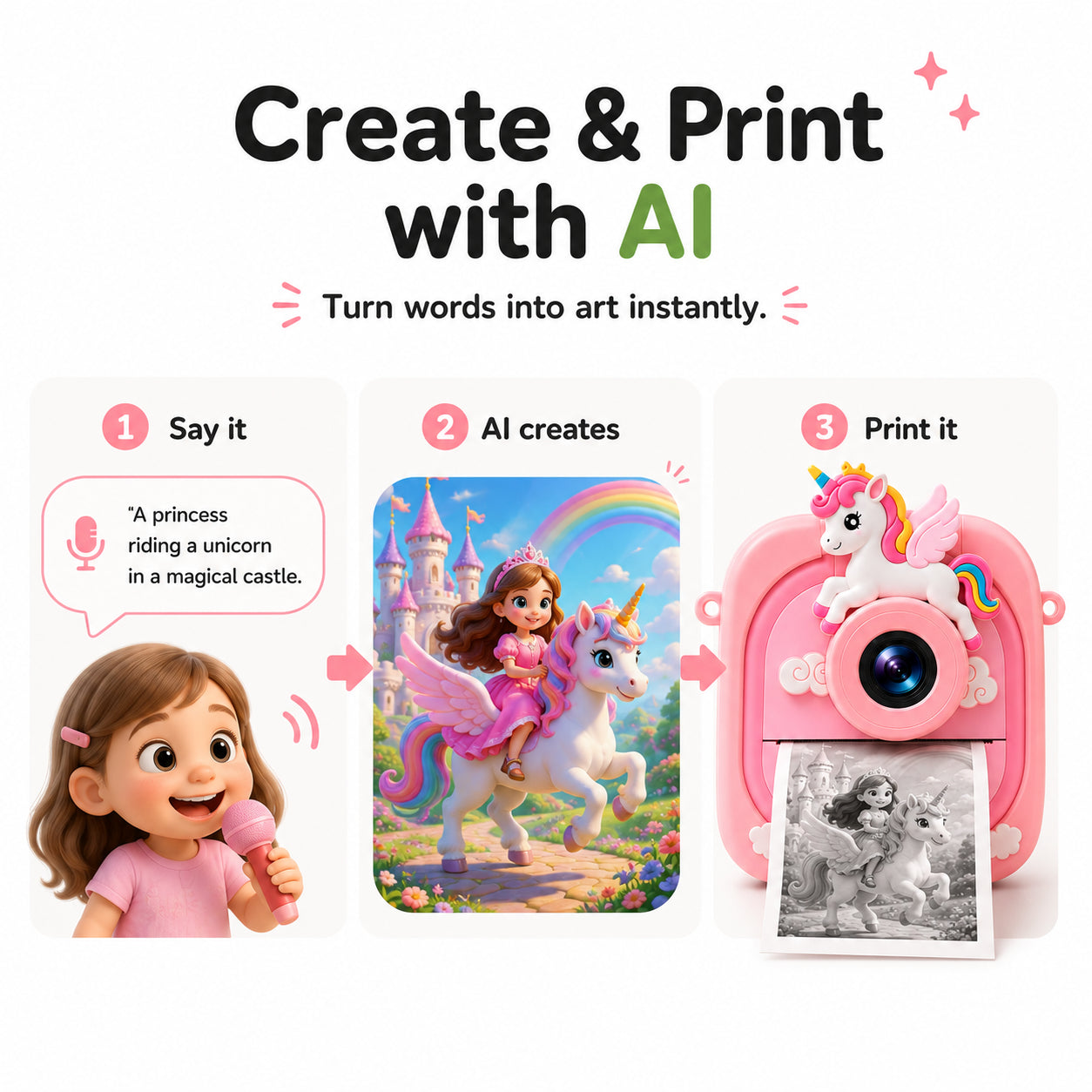 Pintura Instant Print Camera for Kids