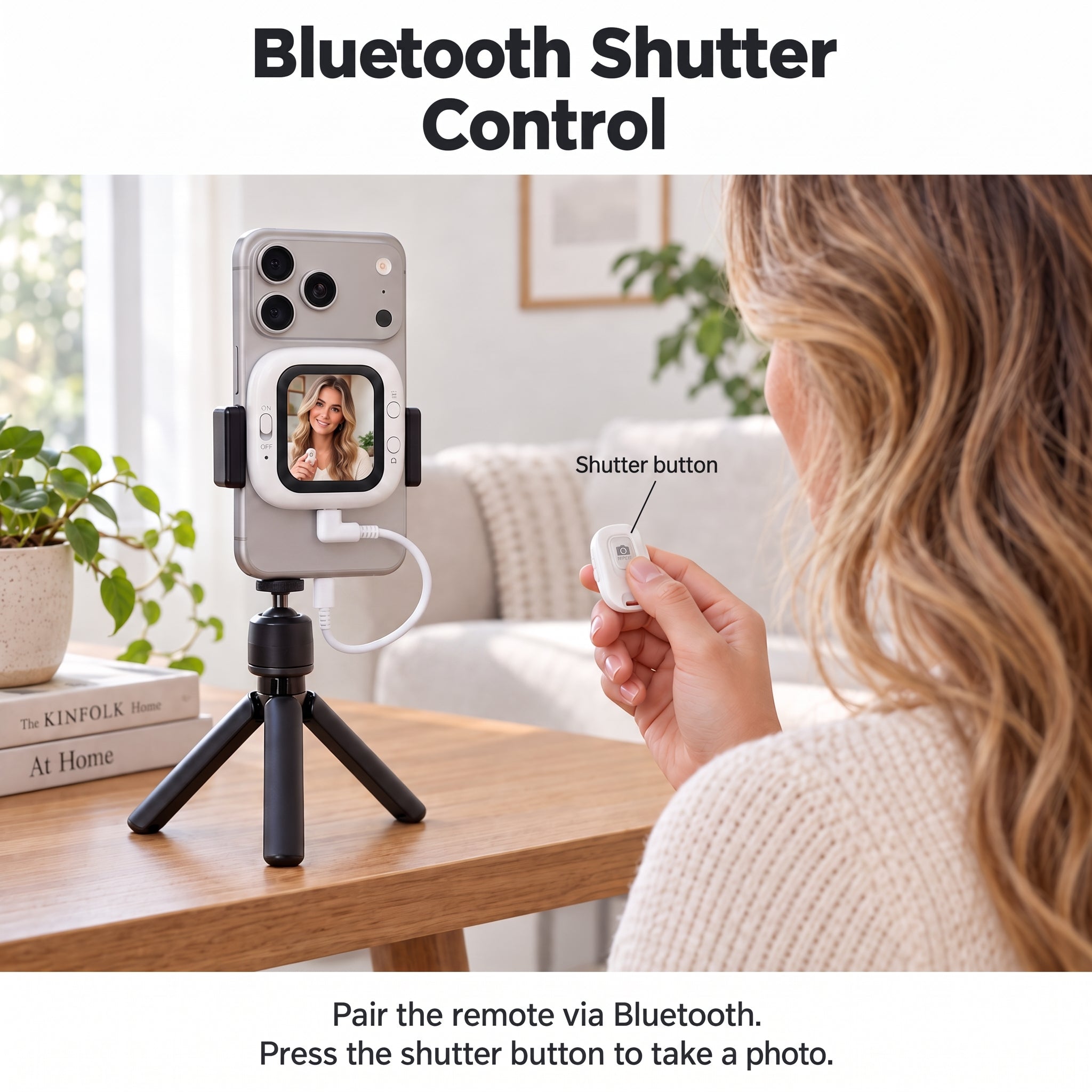 Pintura 2.01" Magnetic Selfie Monitor – Wired Rear Camera Screen for iPhone & Android