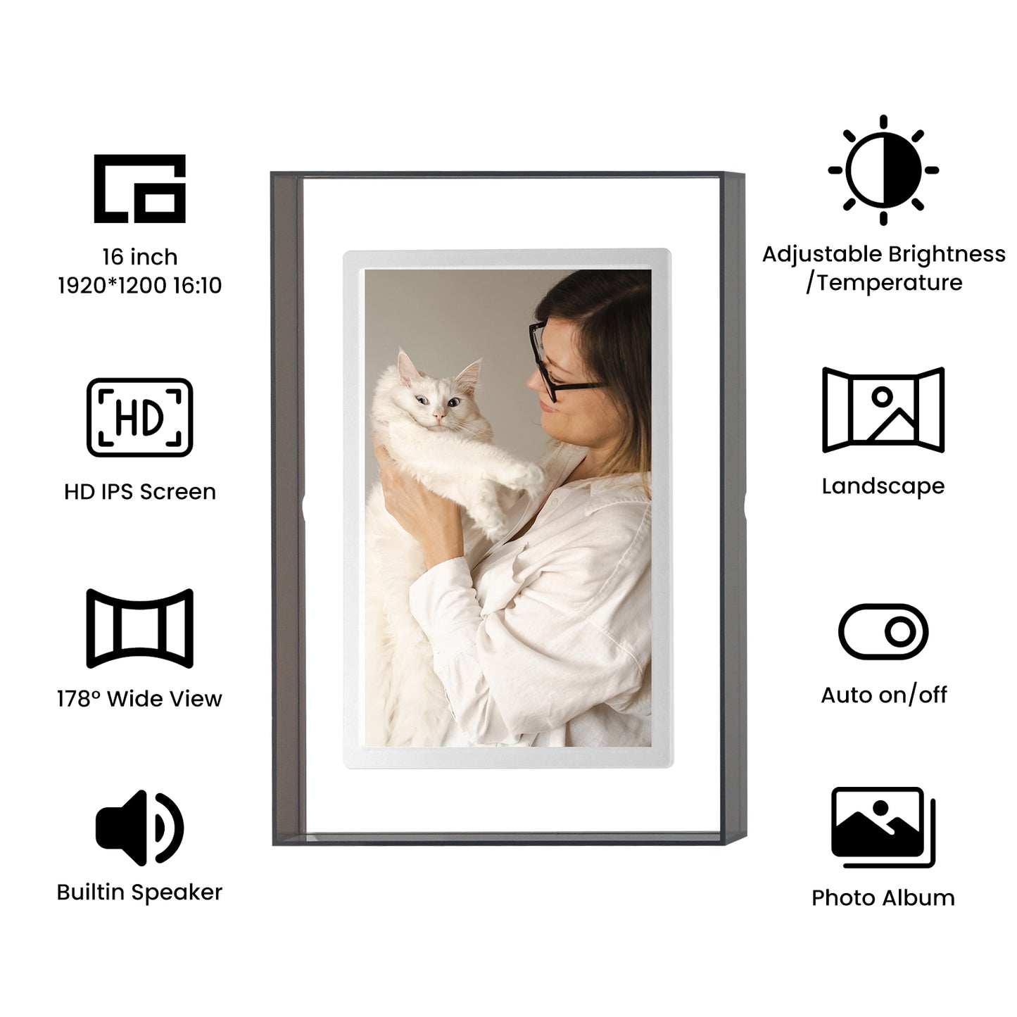 Pintura Pinpin 2.0 | Colorful Acrylic Digital Frame — Unique Gift Edition