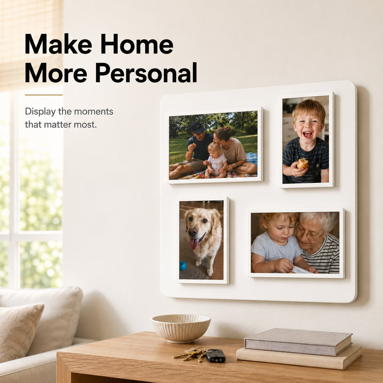 Cordless 2K Digital Art Frame – Smart Wireless Gallery