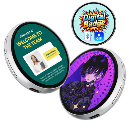 Smart Digital Badge & Wearable GIF Player — For Ita Bags, Cosplay & Trade Shows