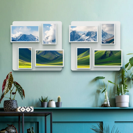 Pintab 2K Digital Frame Set - Wireless Magnetic Wall Mount Smart Photo Display