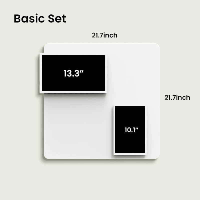 Pintab 2K Digital Frame Set - Wireless Magnetic Wall Mount Smart Photo Display
