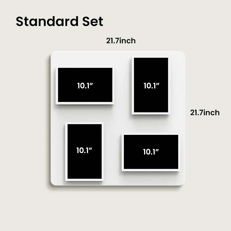Pintab 2K Digital Frame Set - Wireless Magnetic Wall Mount Smart Photo Display