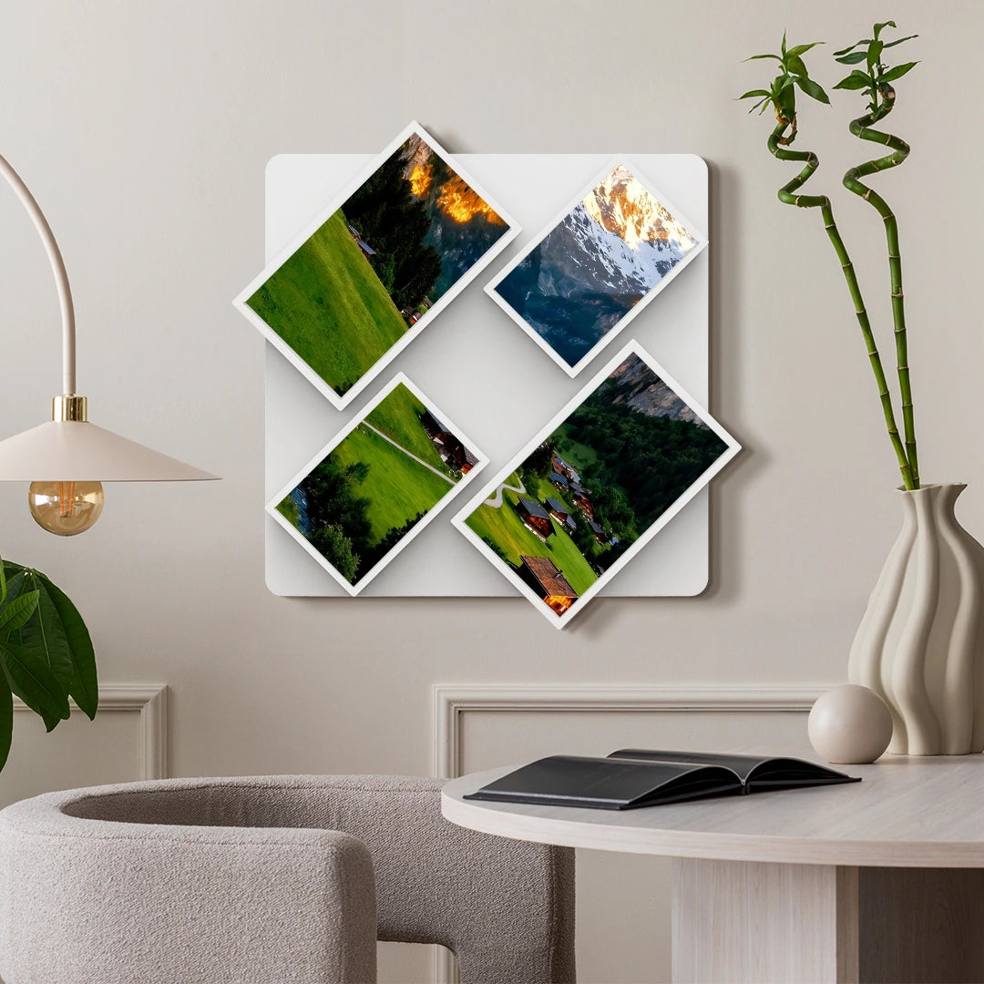 Pintab 2K Digital Frame Set - Wireless Magnetic Wall Mount Smart Photo Display