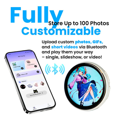 Smart Digital Badge & Wearable GIF Player — For Ita Bags, Cosplay & Trade Shows