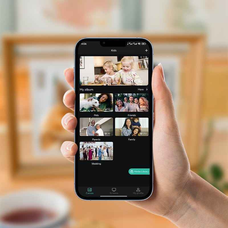 Pinpin 2.0 Red Acrylic Digital Frame