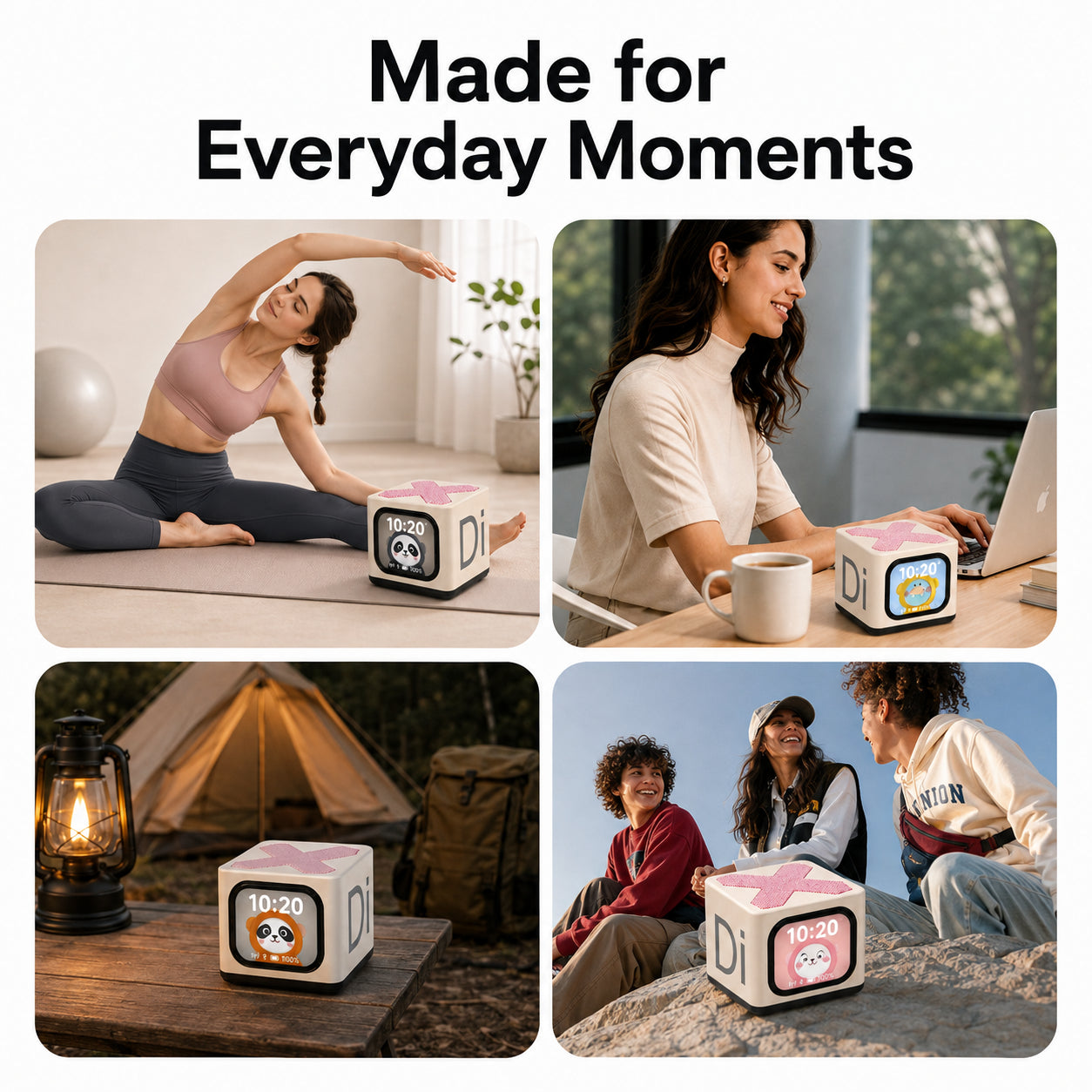 Pintura Mini Bluetooth Speaker with Smart Display & AI Assistant