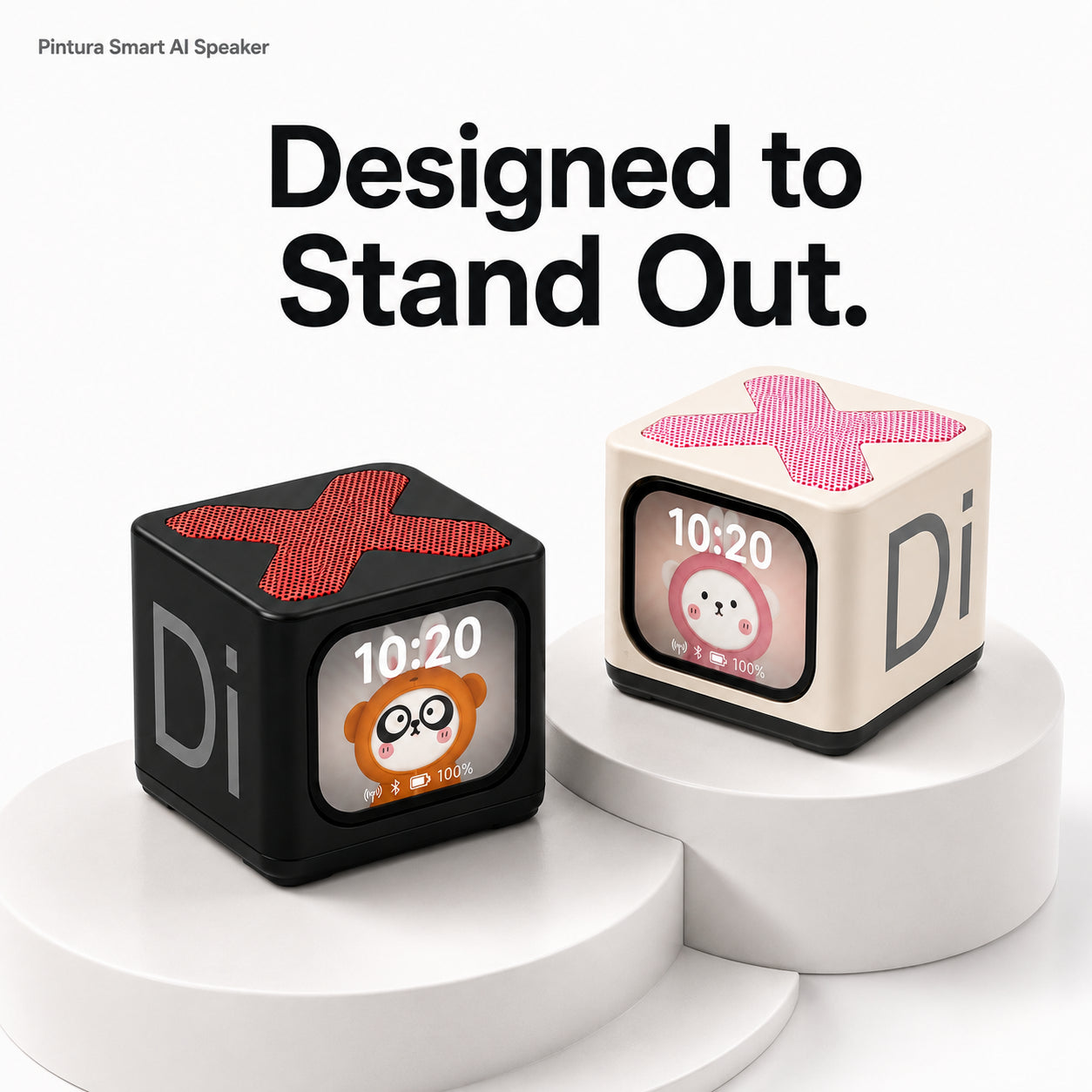 Pintura Mini Bluetooth Speaker with Smart Display & AI Assistant