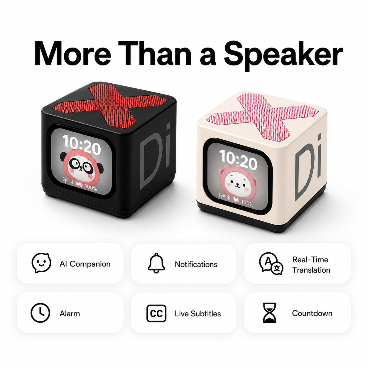 Pintura Mini Bluetooth Speaker with Smart Display & AI Assistant
