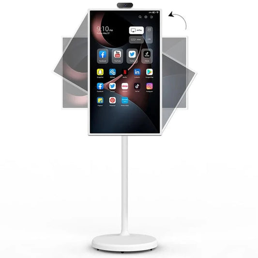 PinGo Portable TV – 32″ Smart Tablet TV with Wheels & 60/90 Hz