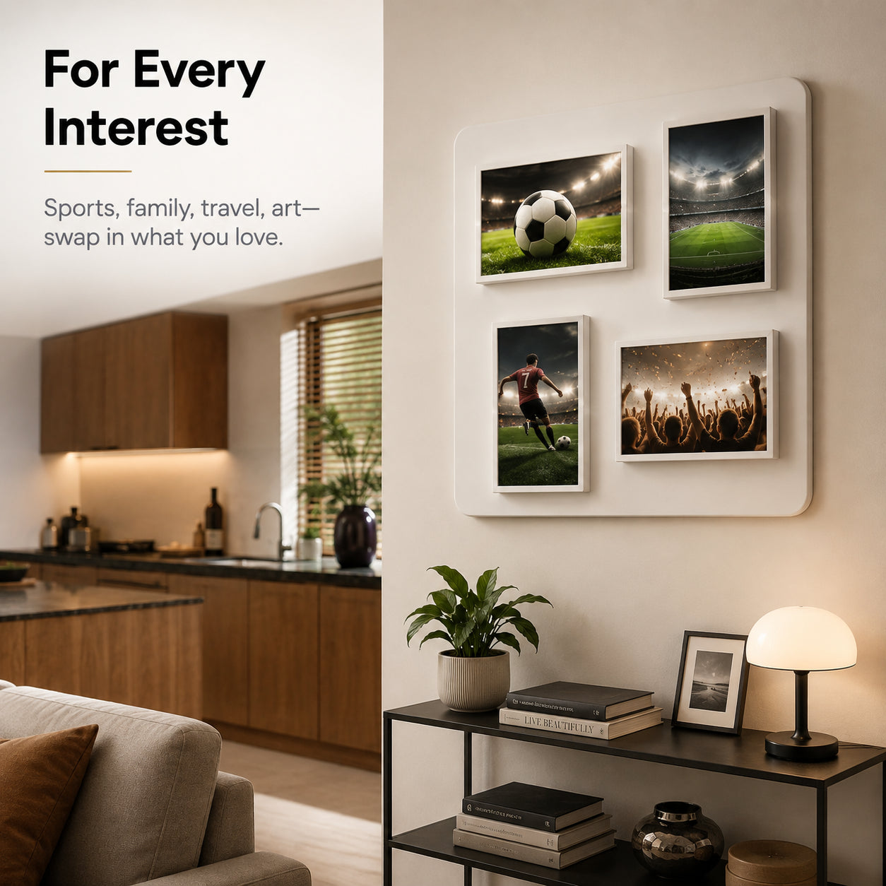 Cordless 2K Digital Art Frame – Smart Wireless Gallery