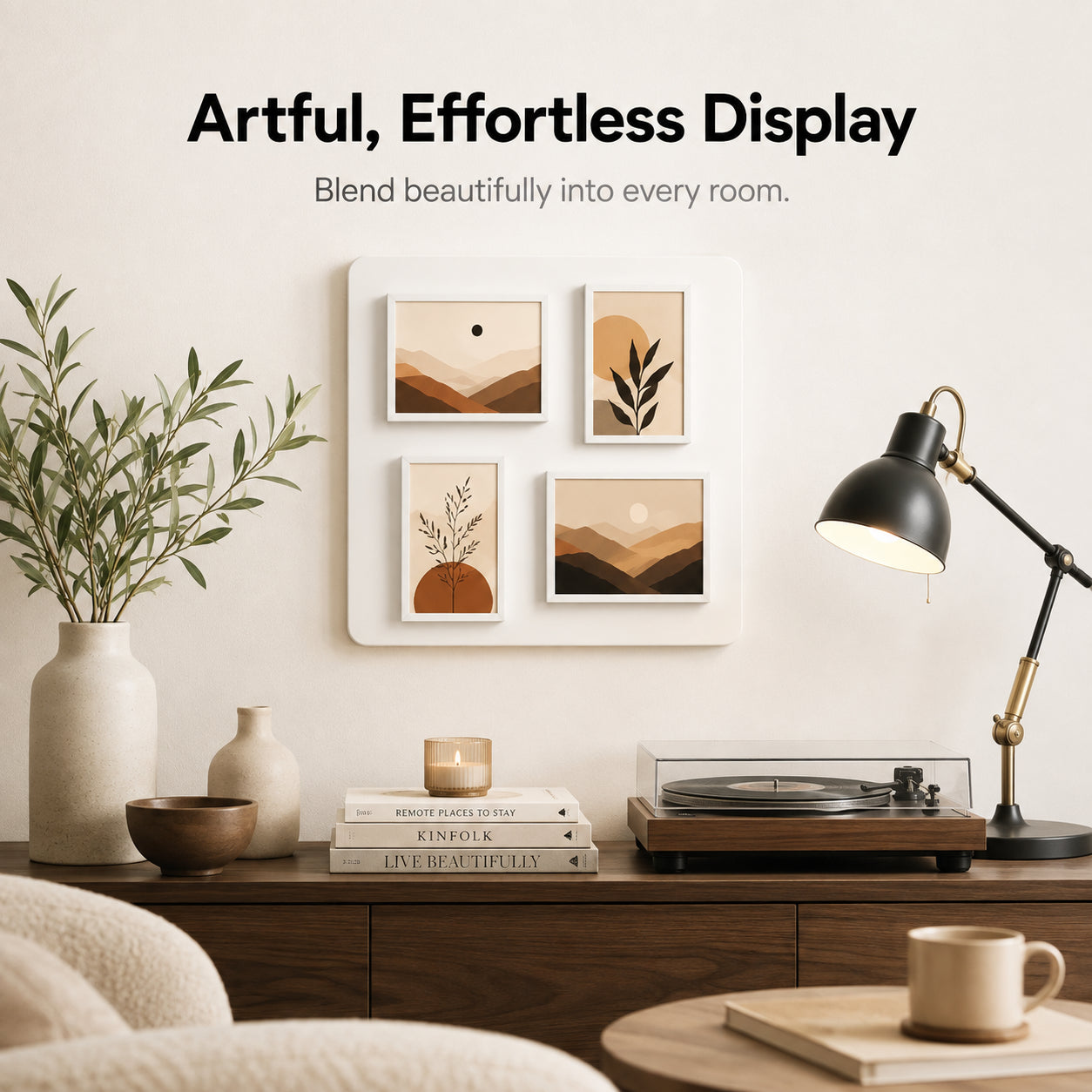 Cordless 2K Digital Art Frame – Smart Wireless Gallery